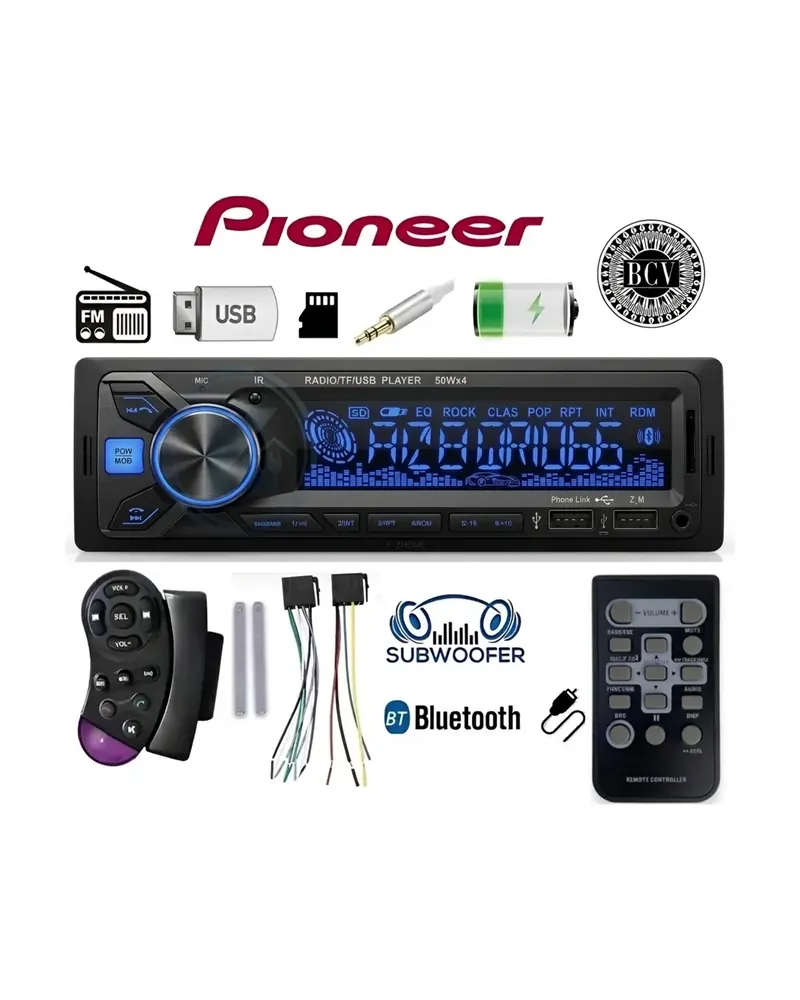 Reproductor Pioneer Bluetooth MP3 USB, foto 1 de 1