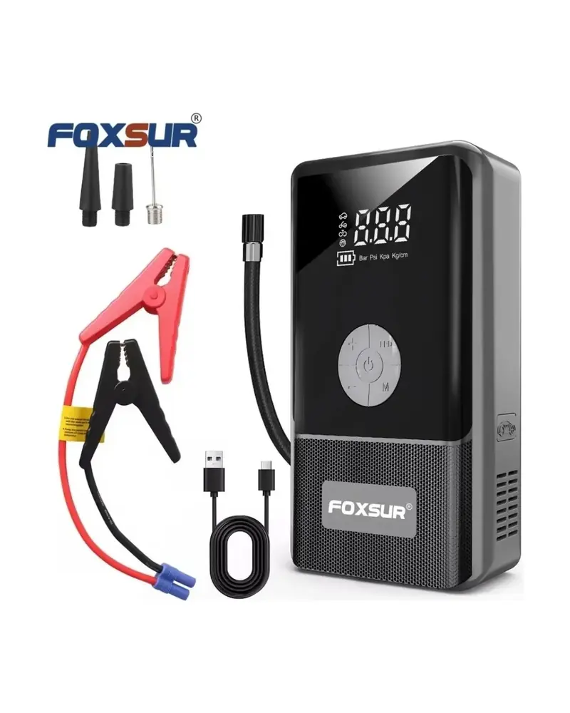 Cargador de batería 12 V 12 A con arrancador y compresor, foto 1 de 4