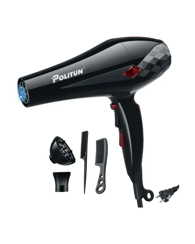 Secador de cabello iónico Politun Turbox, 5.000 W, foto 1 de 1