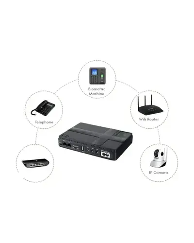 Mini UPS para módem, router y antenas Wi-Fi, salidas de 9, 12, 15 V y PoE 24 V, foto 3 de 4