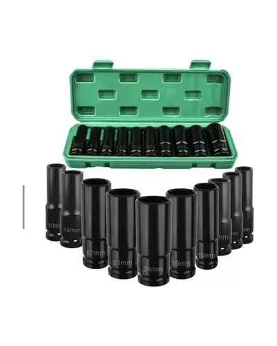 Juego de dados de impacto de 1/2", 10 piezas