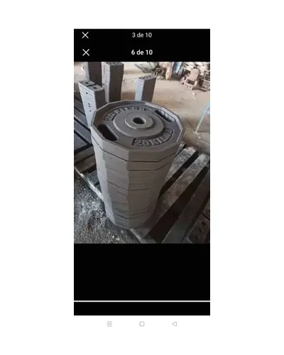Pesa de mano para gimnasio, gris, foto 3 de 4
