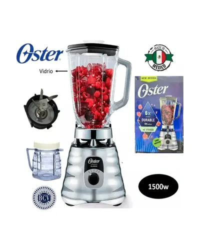 Licuadora Oster 1,5 L vaso de vidrio 1500 W