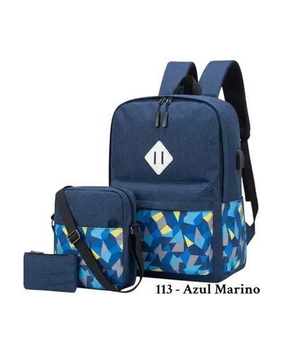 Morral multifuncional con puerto USB para caballero, foto 3 de 4