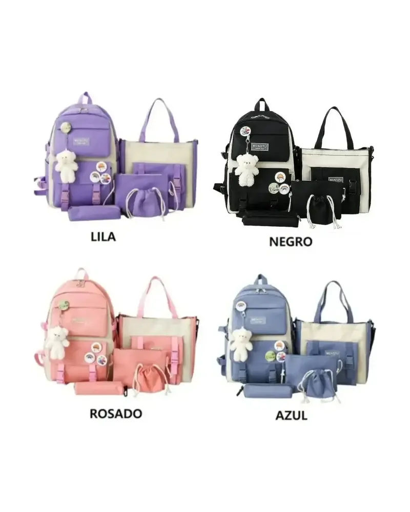 Set de morral escolar 5 en 1, foto 1 de 3