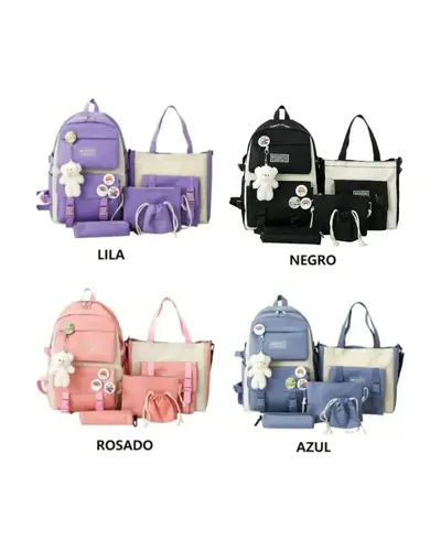 Set de morral escolar 5 en 1, foto 2 de 3