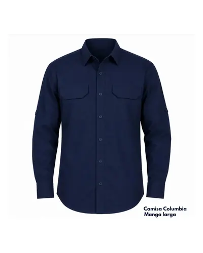 Camisa de caballero tipo Columbia, 100 % algodón, foto 3 de 4