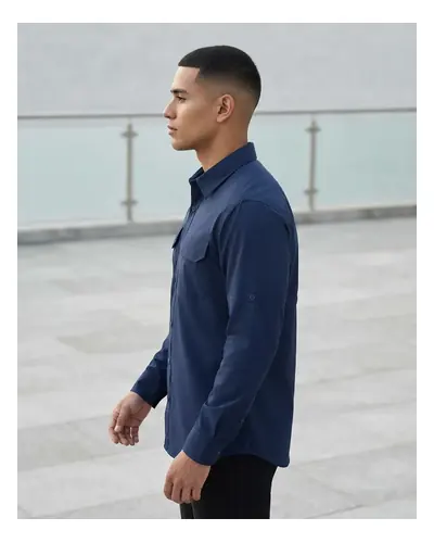 Camisa de caballero tipo Columbia, 100 % algodón, foto 4 de 4