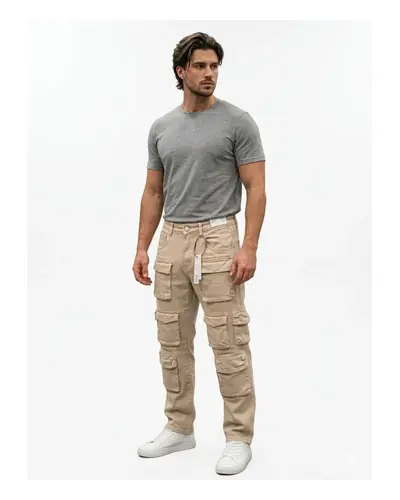 Pantalón jean cargo de caballero, foto 2 de 4