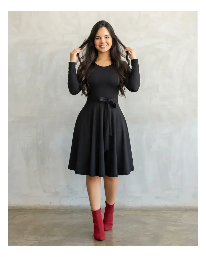 Vestido largo casual de dama, foto 1 de 4