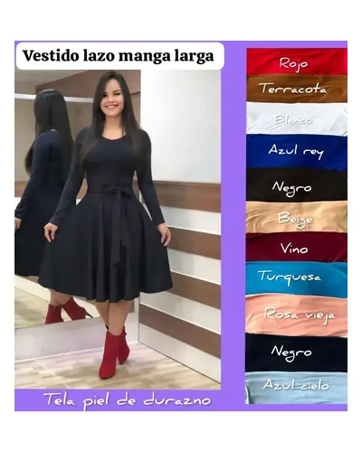 Vestido largo casual de dama, foto 2 de 4