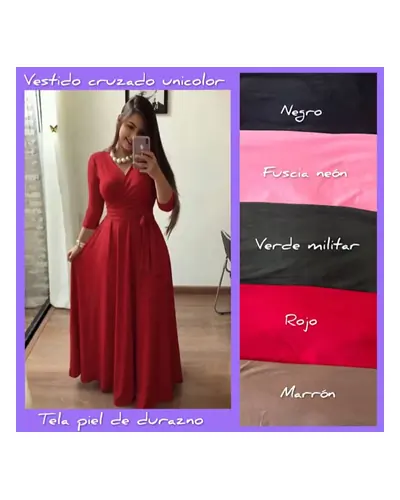 Vestido largo casual de dama, foto 3 de 4