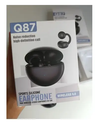 Audífonos inalámbricos de clip para la oreja, negros, foto 4 de 4